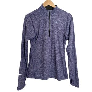 Nike Womens Dri Fit Element 1/2 Half Zip Top Pullover Running UV